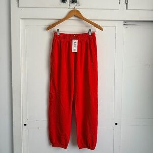 Eterne Boyfriend Pocket Sweatpants Poppy Red